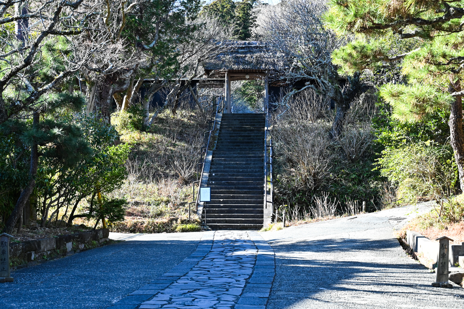 冬・1月の鎌倉東慶寺の山門